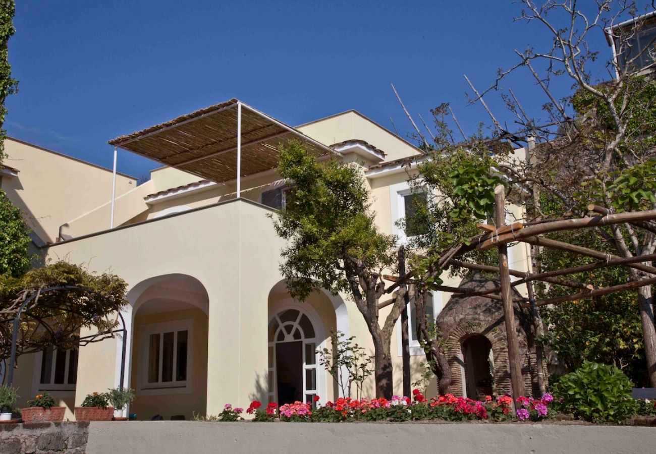 Villa a Massa Lubrense - Villa Carlo with historic tower and sea view