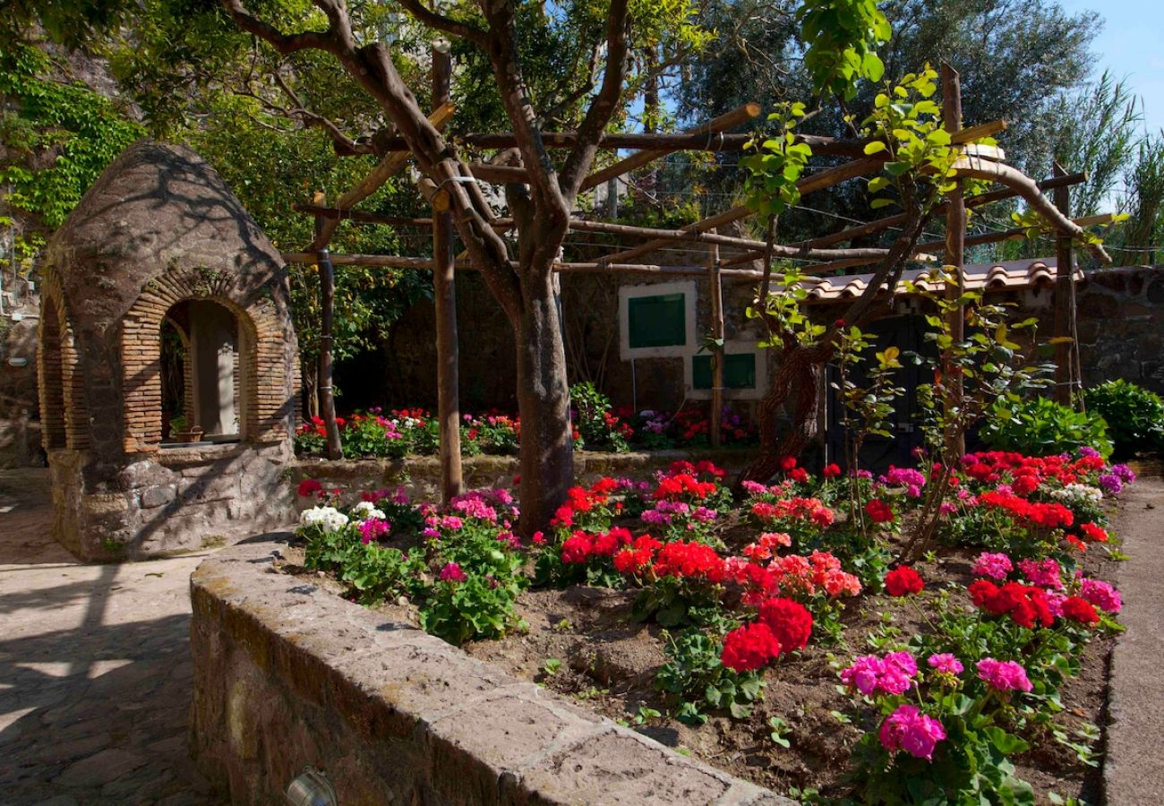 Villa a Massa Lubrense - Villa Carlo with historic tower and sea view