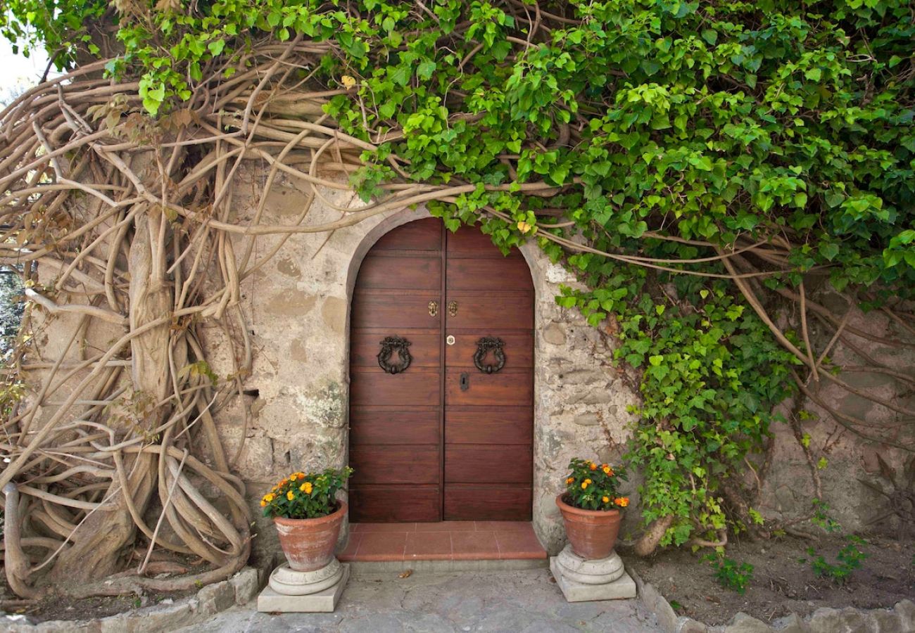 Villa a Massa Lubrense - Villa Carlo with historic tower and sea view
