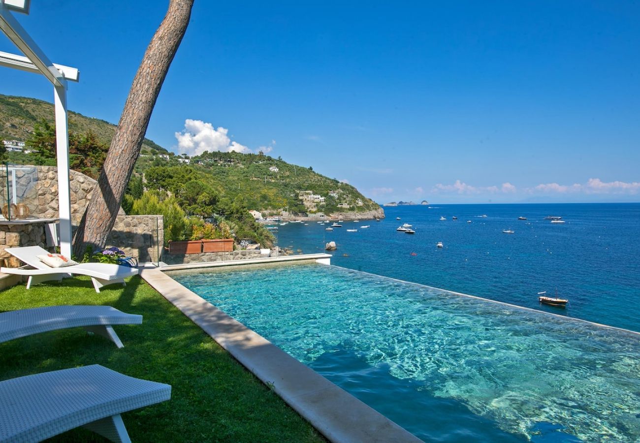 Villa in Nerano - Villa Jeranto on the sea with infinty pool